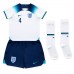Billiga England Declan Rice #4 Barnkläder Hemma fotbollskläder till baby VM 2022 Kortärmad (+ Korta byxor)